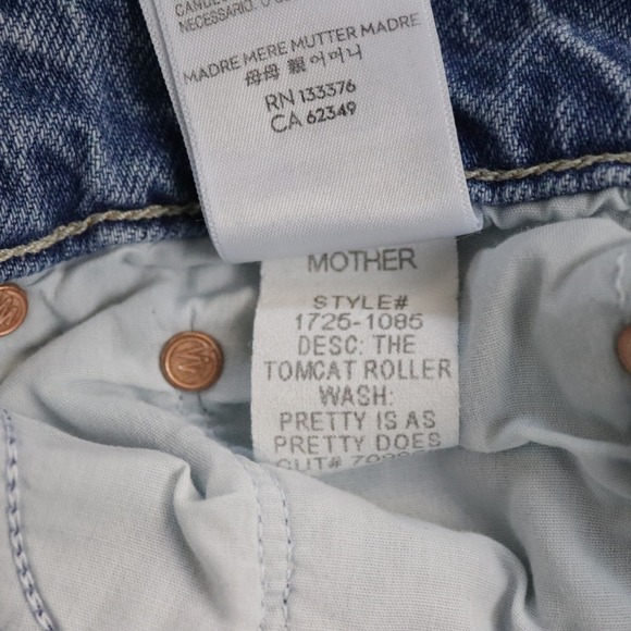 Mother Superior The Tomcat Roller Jeans Pretty Is As Pretty Does 30 - Picture 13 of 13